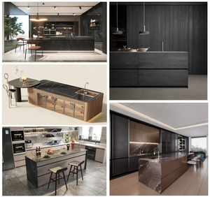 Encimera de Laminado HPL Negro Personalizada, Resistente al Agua y al Fuego, con Garantía de 5 Años, Diseño Moderno para Encimera de Cocina - Product Image 6