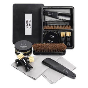Kit per la cura delle scarpe da viaggio Set per la cura delle scarpe da uomo di alta qualità per scarpe pulite e lucidate in pelle Set di crema per scarpe - Product Image 1