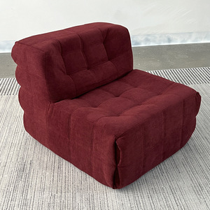 Canapé paresseux monoplace en tissu, style minimaliste moderne, <span class=keywords><strong>pour</strong></span> salon et petit appartement, avec compression sous vide et motif gaufré, style Tatami - Product Image 3