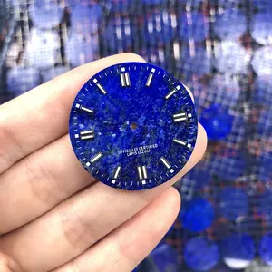 Cristal de pierre précieuse lapis lazuli forme ronde cabochon cadran en lapis naturel pour la fabrication de bijoux