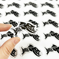 Autocollants transparents personnalisés en résine époxy, autocollants transparents en forme de dôme en gel époxy, autocollant transparent pour insigne d'emblème de voiture