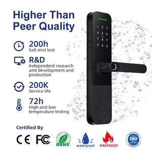 Liliwise Manufacture Digital Cerraduras Electrics Smart Door <b>Locks</b> Tuya TTlock Fingerprint Wifi Keyless Waterproof Smart <b>Lock</b> - Product Image 4