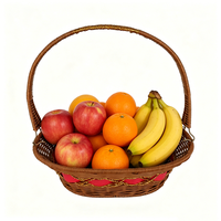 Lichtgewicht witte plastic rotan hangende milieuvriendelijke fruitmand met afneembaar handvat, stapelbaar, geweven opbergbak voor groenten, cadeau