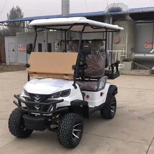 CE certificate Golf Buggy 4 Person utility vehicle 2+2 seater lifted electric golf cart for sale