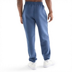 <b>Men</b> Hooded Tracksuit Solid Blue 100% Cotton Breathable Full Length Sweatshirt and <b>Pants</b> with Side Pockets Casual Winter Wear - Product Image 4
