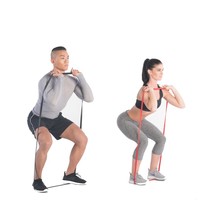 Set de Bandas de Resistencia Personalizadas para Fitness, Bandas Elásticas de Goma para Dominadas en Colores Rojo y Negro