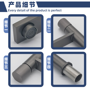 Jboyurn 304 Stainless Steel Single Handle Basin Faucet Deck Mounted Ceramic Valve Core For Washbasin Bathroom - Product Image 4