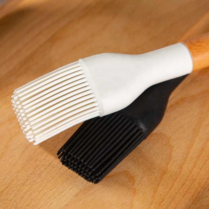 Wooden handle silicone kitchen utensils set 19-piece main image 0
