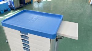 Carrello medico di arresto del carrello di trattamento della stanza di emergenza dell'abs di vendita calda In ospedale con l'iso del defibrillatore - Product Image 6