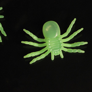 4-Piece Glow in Dark <b>Spider</b> <b>Plastic</b> Halloween Decoration Good Quality for Indoor Party Use - Product Image 1