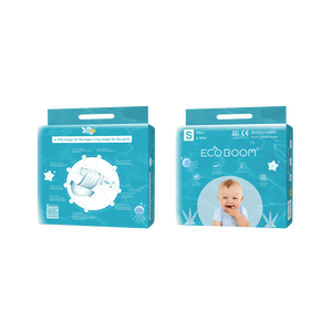 ECO BOOM-<span class=keywords><strong>pañales</strong></span> ecológicos desechables para bebé, pañal orgánico compostable de 420ml de absorbencia de tamaño S - Product Image 1