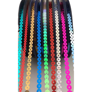 Carretes de lentejuelas de 5mm a granel para tapicería de disfraces, ropa de escenario, vestido, sombrero, textil decorativo, película de PET, lentejuelas - Product Image 1