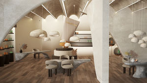 Diseño Interior Personalizado de 48 m² para Tienda de Cuidado de la Piel, Diseño Natural, Simple y Moderno, Decoración de Diseño Integral - Product Image 4