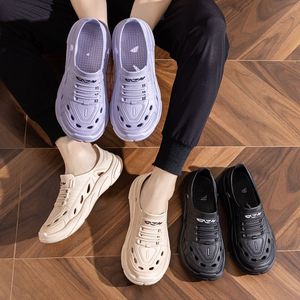 Sandales et Claquettes d'Été en PVC pour Hommes, Modèle Designer, Vente en Gros, Chaussures de Jardin à Semelle Épaisse pour Hommes - Product Image 4
