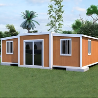 Bâtiment modulaire et maison portable en panneaux sandwich d'acier extensibles sur mesure de 20, 30 et 40 pieds pour bureaux et habitations