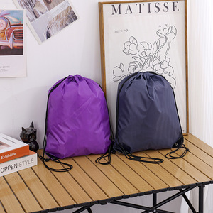 Promotional Drawstring Sportpack 210D Oxford Cloth Portable Custom Printing For Advertising Events - Product Image 3