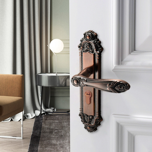 YONFIA Tay Nắm Cửa Nội Thất Truyền Thống Bằng Đồng Cổ Bằng Hợp Kim Kẽm 8119P15 Tay Nắm Cửa Cho Khách Sạn Biệt Thự Gia Đình Tay Nắm Cửa Cho Cửa Gỗ - Product Image 3