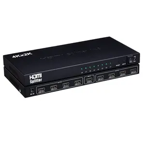 חם למכירה הביתה וידאו אביזרים אודיו hdmi splitter 4k 8 דרך תיבת וידאו דרך לפצל 8 טלוויזיה