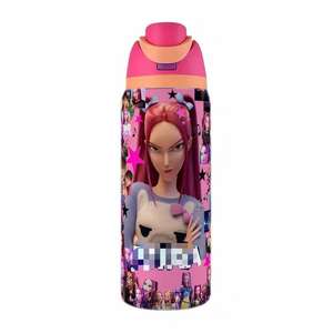 Individuelles Logo 32oz Isolierte Vakuum-Wasserflaschen Kpop-Fans Edelstahl Isolierte Thermoskanne mit Deckel und Strohhalm - Product Image 6