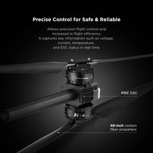 Sistema de Propulsión Integrado para UAV de Carga Pesada — Motor sin Escobillas H11M con Hélice (57 kg de Empuje) - Product Image 5