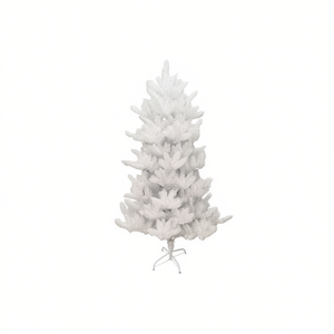 White Artificial Christmas Tree 730T PVC Snow Flocked Indoor Standing Base No Lights Included - Product Image 1