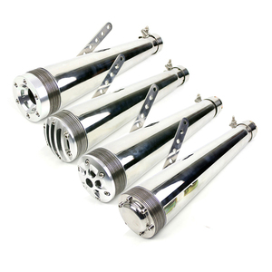 <span class=keywords><strong>Silencieux</strong></span> d'échappement classique, en Chrome et noir, personnalisé, divers, pour moto, Vintage, <span class=keywords><strong>Cafe</strong></span> <span class=keywords><strong>Racer</strong></span>, livraison gratuite - Product Image 1