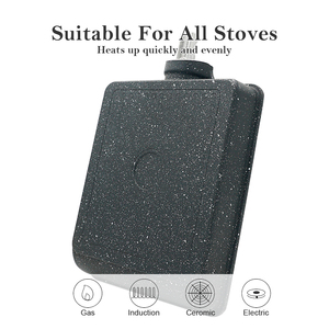 Sartén para tortilla japonesa Tamagoyaki <span class=keywords><strong>antiadherente</strong></span> sin PFOA, sartén para huevos con fondo de inducción, sartén para tortilla japonesa Tamagoyaki - Product Image 3