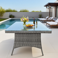 Ensemble de canapé à dossier haut réglable fauteuil en rotin inclinable ensemble de canapé en osier patio inclinable ensemble de chaise longue d'extérieur pour jardin