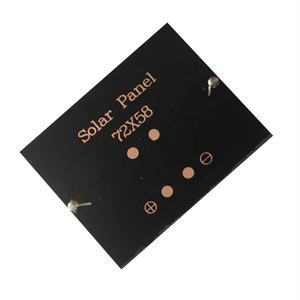 Mini paneles solares pequeños de 0,5 W del fabricante solar de China 5V 72*58mm Carga en <span class=keywords><strong>miniatura</strong></span> de silicio policristalino de alta eficiencia - Product Image 1