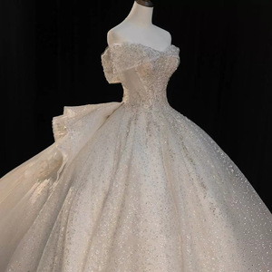 Abiti da Sposa Lunghi con Perline, Squisiti Abiti da Sposa Personalizzati con Pizzo Paillettato, Abiti da Cerimonia Formali Vestido De Noiva <span class=keywords><strong>2026</strong></span> - Product Image 4