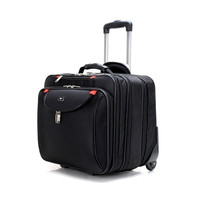 Nouvelle valise vintage à roulettes en tissu Oxford, fermeture éclair, sac à roulettes pour ordinateur portable de 18 pouces, valise à roulettes, bagages