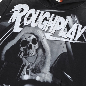 Felpa con Cappuccio da <span class=keywords><strong>Uomo</strong></span> con Strass di Alta Qualità, Stampa Diretta con Inchiostro Bianco, Abbigliamento Sportivo all'Ingrosso - Product Image 5