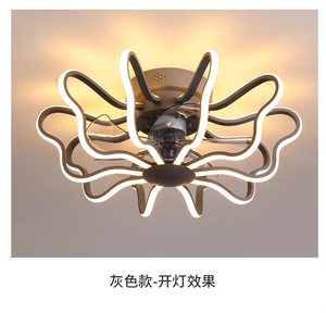 Ventilador de Techo LED Inteligente Moderno, Silencioso, con Motor de CC de Bajo Ruido, Control Remoto, Luz Regulable Controlada por Aplicación, para Exteriores y Hoteles - Product Image 2