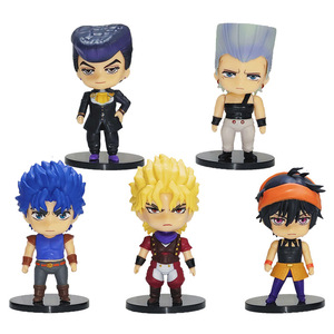5 estilos nuevos adornos de dibujos animados Anime <span class=keywords><strong>Kujo</strong></span> <span class=keywords><strong>Jotaro</strong></span> conjunto de figuras de acción - Product Image 5