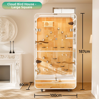 Cage à pigeons d'angle grande taille écologique, cage à oiseaux en bois pour perroquets, nichoir en bois à vendre