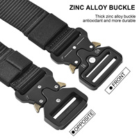 Ceinture de travail personnalisée en usine, réglable, épaissie, avec boucle métallique à dégagement rapide, ceinture porte-outils, ceinture tactique pour homme pour l'extérieur