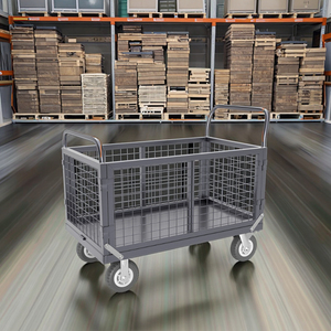 फ्लैट वाले ट्रक पोर्टर्स के घरेलू ट्रॉलियों ने कूरियर ट्रेलरों को पिक-अप करने के लिए पोर्टेबल फोल्डिंग ट्रॉली को हटा दिया - Product Image 2