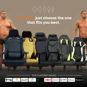 Fauteuil de jeu inclinable AJUNION Racing, dossier haut, <span class=keywords><strong>ergonomique</strong></span>, avec appui-tête, repose-pieds et massage lombaire - Product Image 2