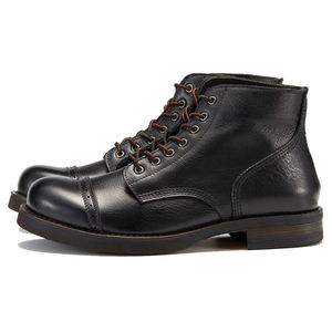 Nouvelles Bottes Homme Haut de Gamme 2024 pour Bureau, Soirées et Carrière – Rétro, Faites à la Main, Imperméables, Respirantes et Rehaussantes - Product Image 5