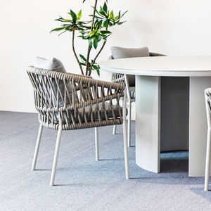 Meubles de jardin en aluminium Kingmake, vente en gros de chaises en aluminium avec corde, meubles de jardin de luxe, 6 pièces. - Product Image 2