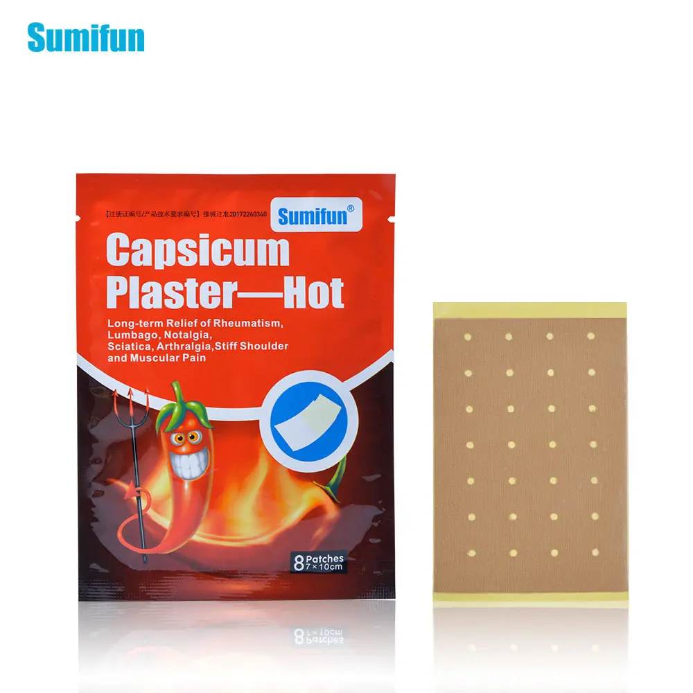 Hot Pepper Capsicum Plaster Pain Relief Plaster Back Neck Shoulder Chinese Herbal Medical Joint Arthritis Patch