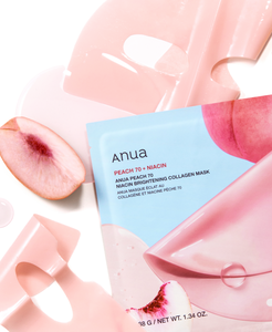 มาส์กหน้า ANUAPEACH 70 NIACIN BRIGHTENING COLLAGEN 38 กรัม (1 ชิ้น)*4 ชุด - Product Image 2