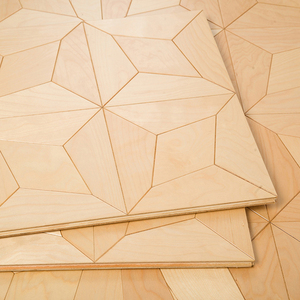 Suelo de Madera de Abedul Multicapa con Sistema de Clic, Diseño Geométrico Minimalista, 12 mm, 14 mm, 16 mm - Product Image 1