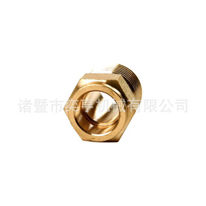 Brass Single Connector Threaded Connection 7.5mm For Air Oil Hose Hardware <b>Adapter</b> - Product Image 3