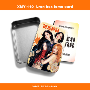 Enlace para Todos los Modelos |   Caja de Metal Kpop con 30 Tarjetas Lomo Impresas en Alta Definición de Stray Kids/Baby Monster/Twice, Artesanía en Papel - Product Image 3