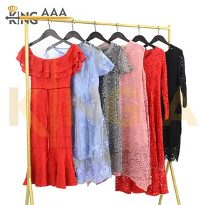Clothing lot stock summer clothes girl dress second hand Clothes in bales supplier