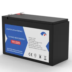 Usine yuyang 12v 9ah 38ah 100ah boîtier en plastique batterie rechargeable batterie lithium-ion