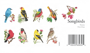 2021 Crow's Story 2014 Songbird Sellos Postales Eternos <span class=keywords><strong>de</strong></span> EE. UU. 5 Hojas <span class=keywords><strong>de</strong></span> 100 Unidades Mercancía en Stock - Product Image 3