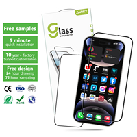 Protections d'écran en verre 3D anti-reflet HD de haute qualité 9H incassables et antichoc pour iPhone 16 15 Pro Max