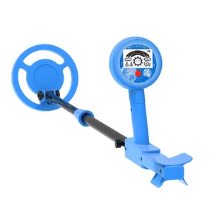 Détecteur de métaux pour enfants, bobine de recherche en plastique bleu de 25 cm, tige réglable, écran LCD pour l'exploration en plein air - Product Image 1